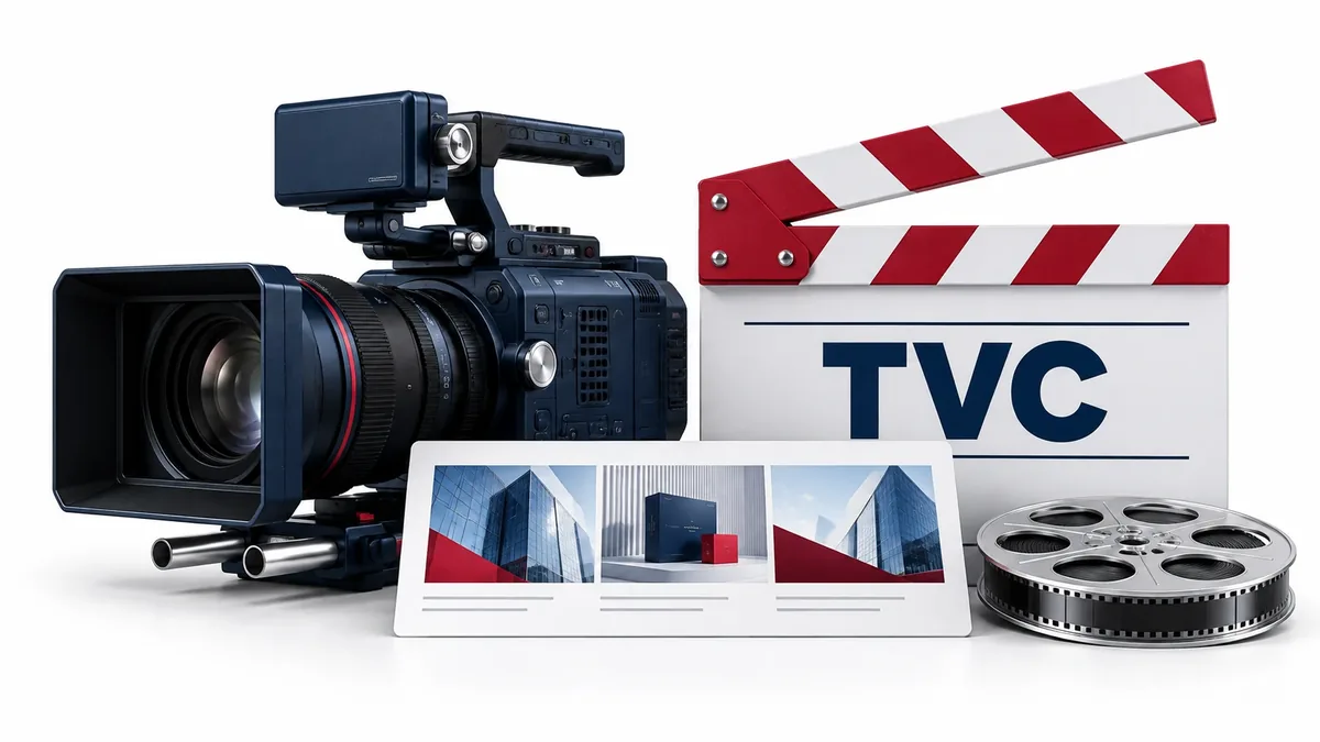 Gói TVC giới thiệu doanh nghiệp với máy quay và bảng phân cảnh